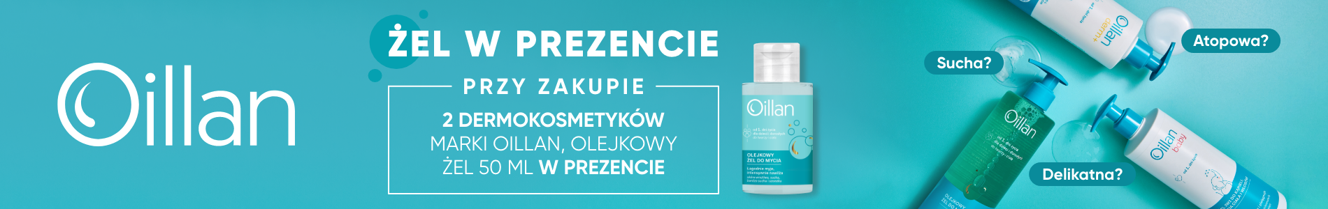 Oillan + olejkowy żel 50 ml w prezencie